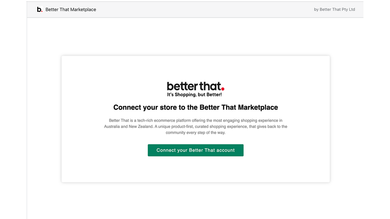 Step 2: Connect up you store in less than 2 minutes