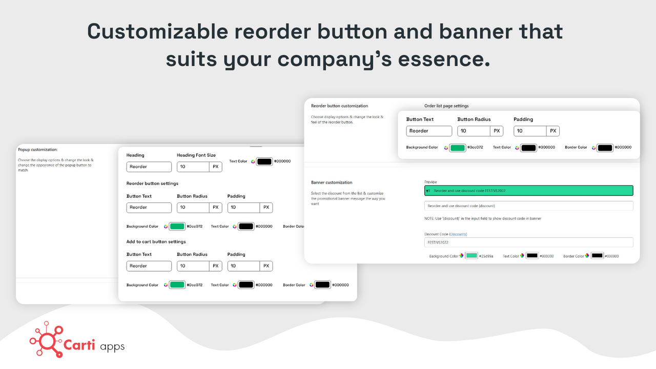 Customise the look and feel of your app.