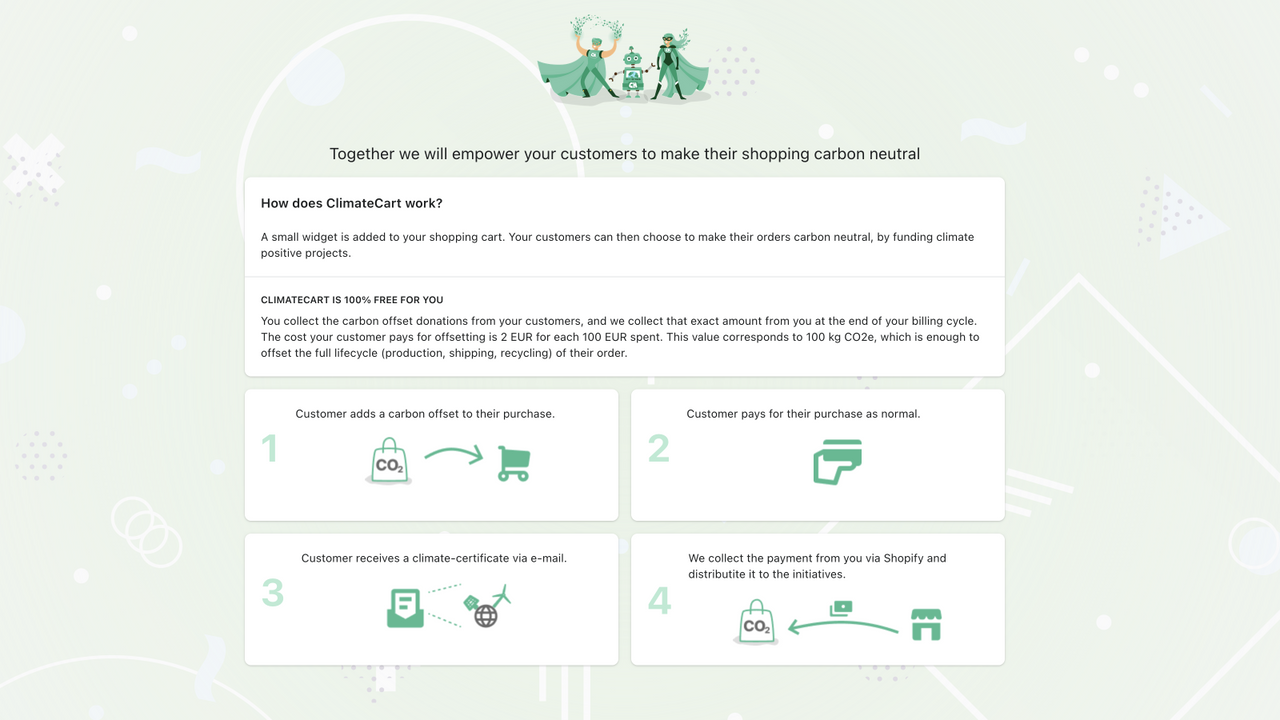 You collect the carbon offset donations and we collect from you