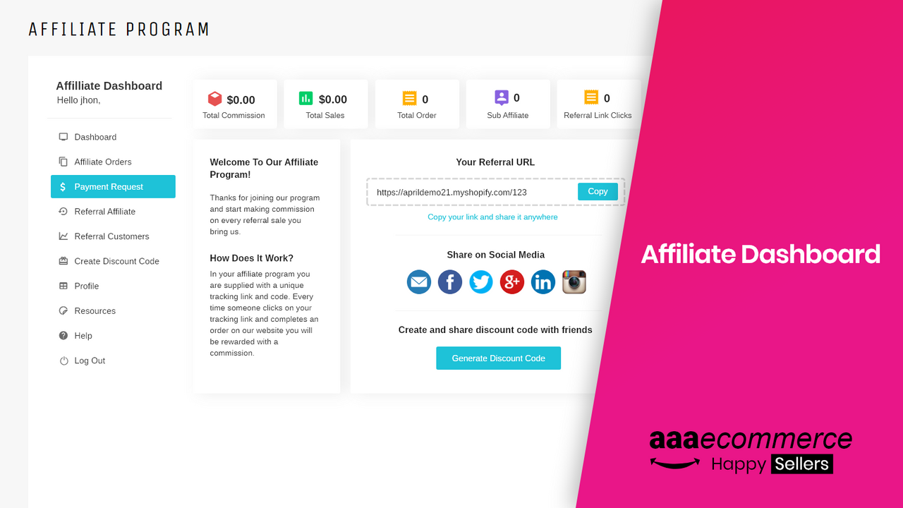 Affiliate Marketing Dashboard