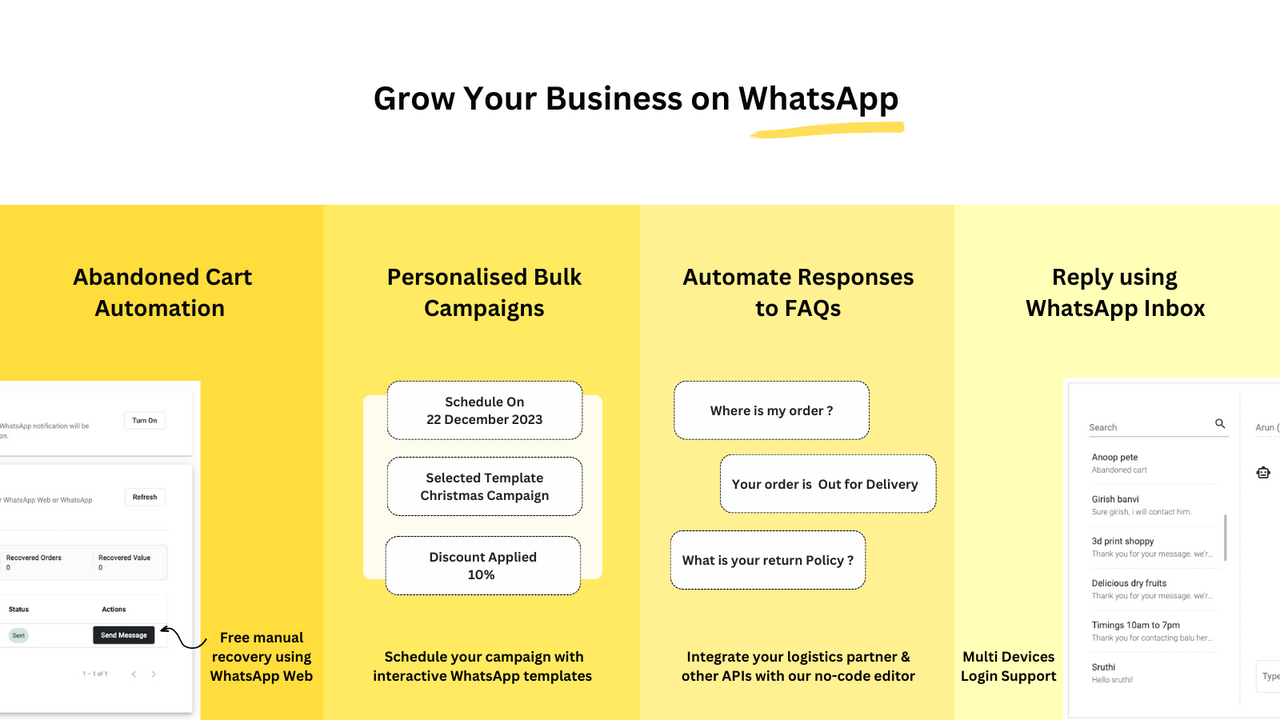 BYI ‑ WhatsApp Abandoned Cart