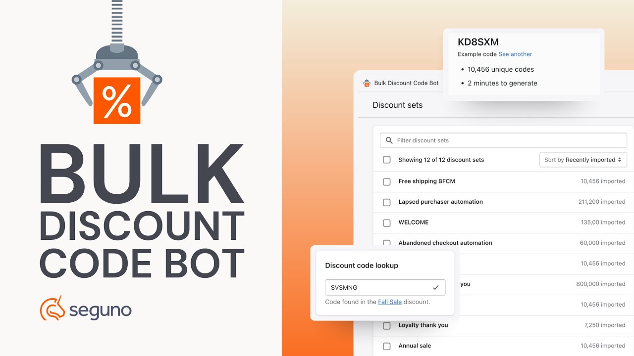 Effortlessly generate and export unique discount codes to enhance marketing and prevent coupon abuse.