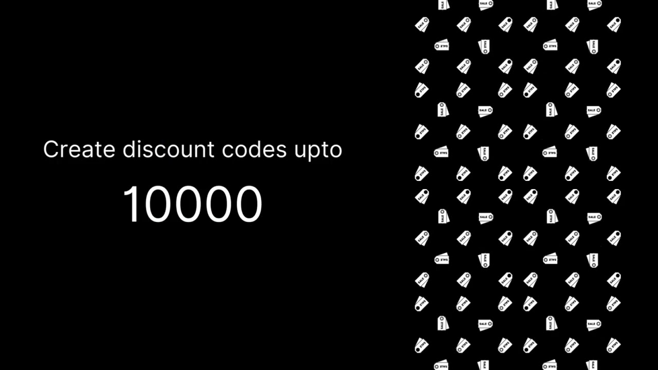 Effortlessly create and manage discount codes in bulk while enhancing tracking and visibility on your Shopify store.