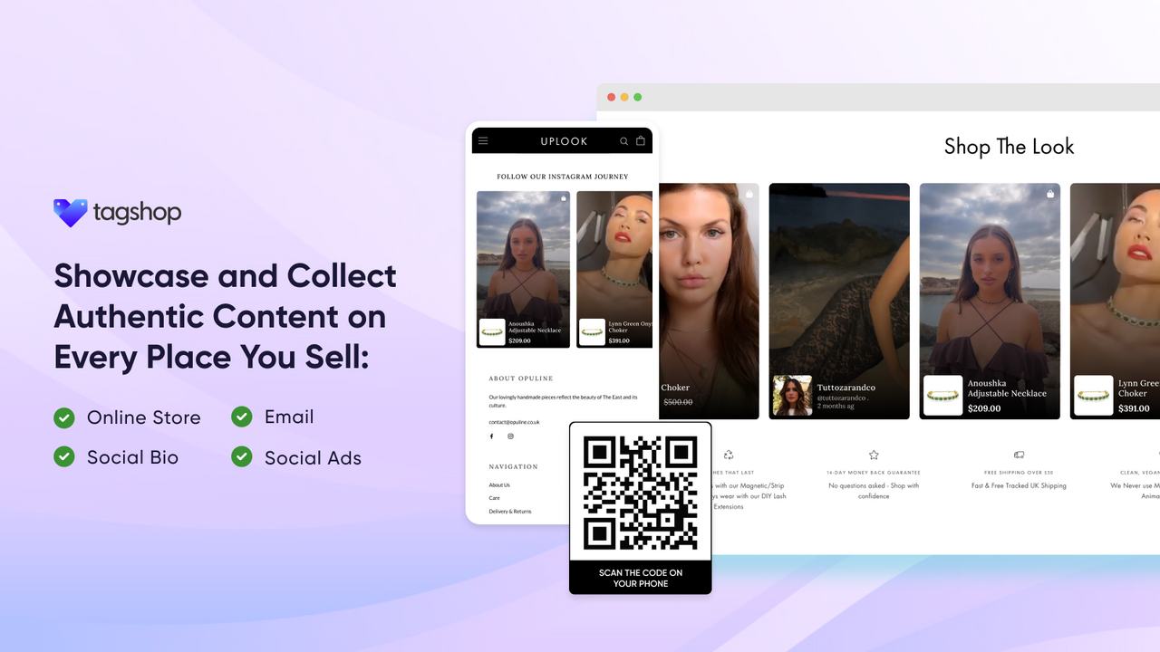 Collect UGC and create shoppable shop for your website