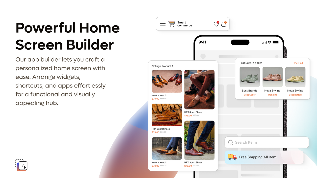 Native app builder Layout options