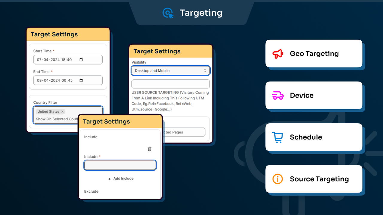 Fully customize your bars according to your store theme