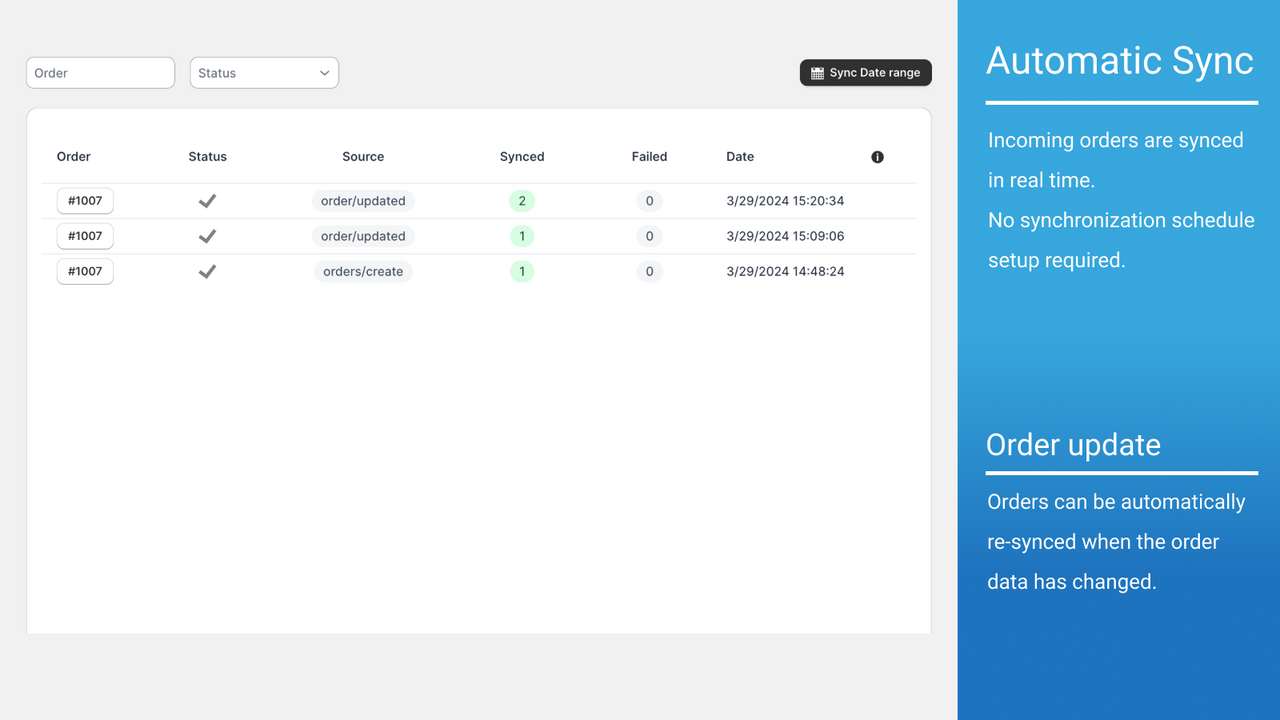 Order Sync