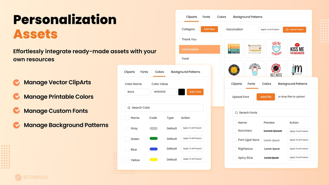 product personalization Assets