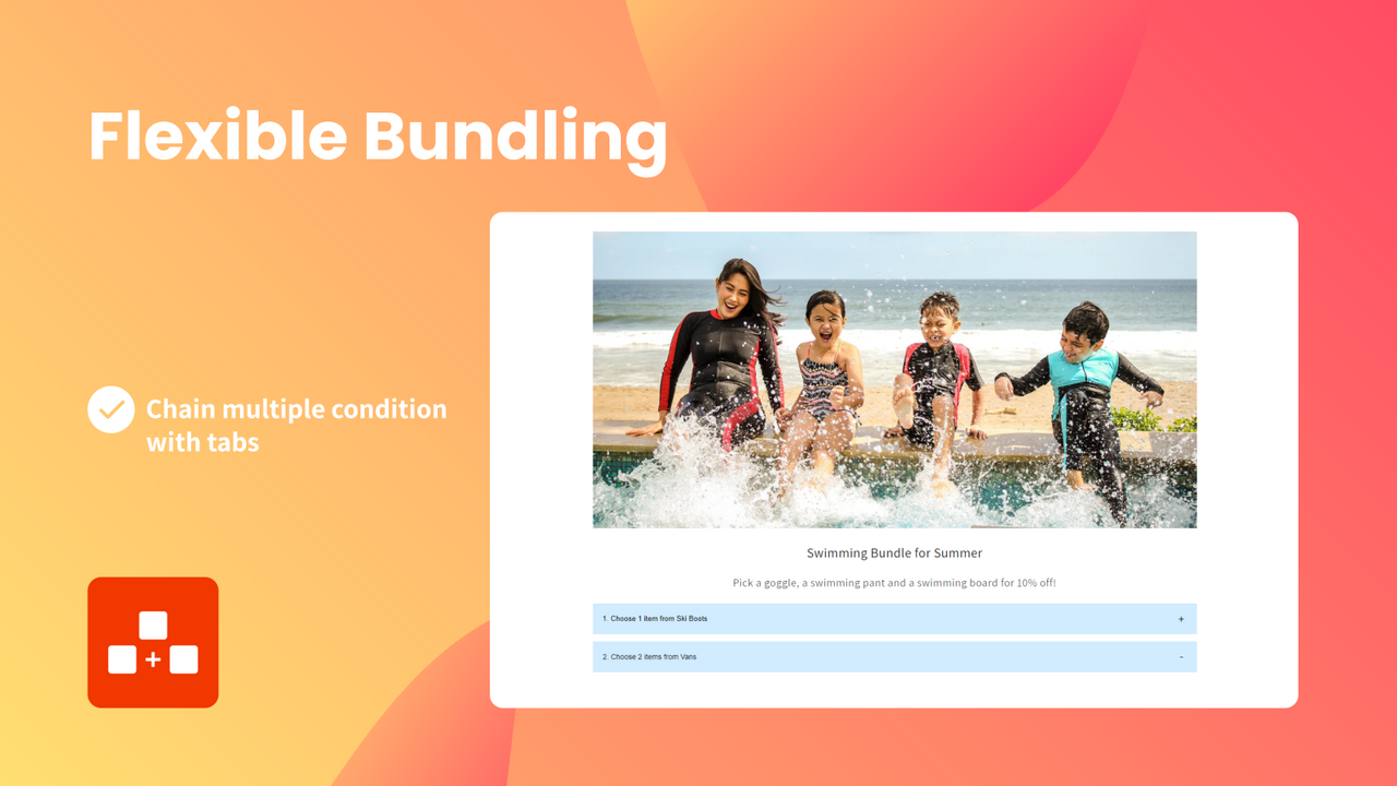Chain multiple conditions with tabs. Step Builder.