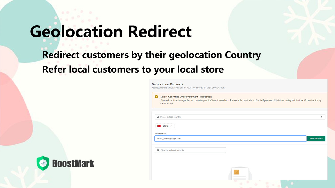 Geolocation Redirect