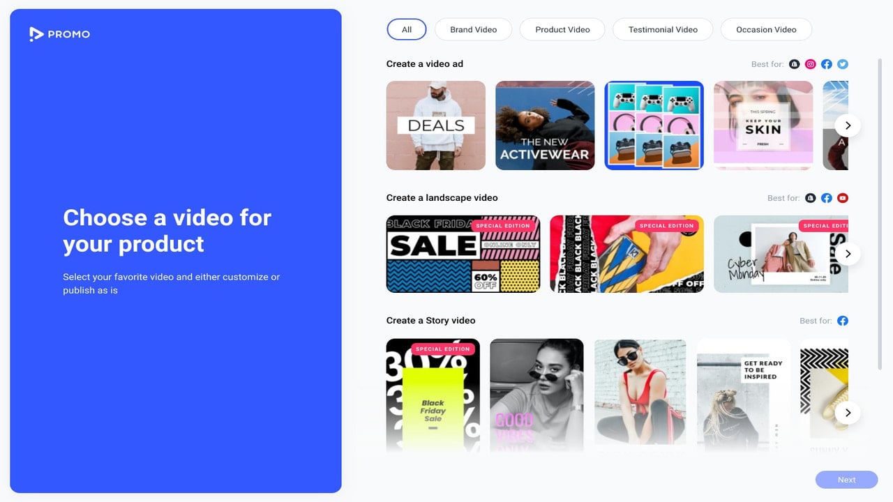 Select a template from dozens of beautiful & engaging templates