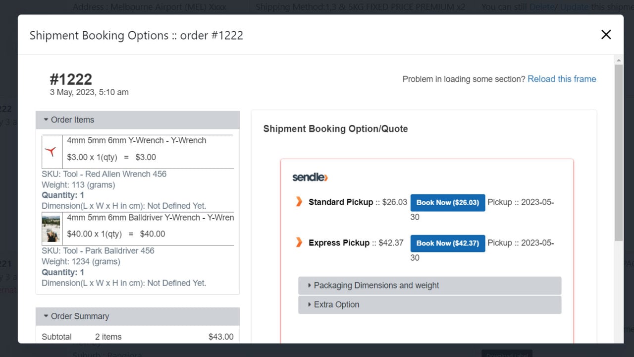 app order details