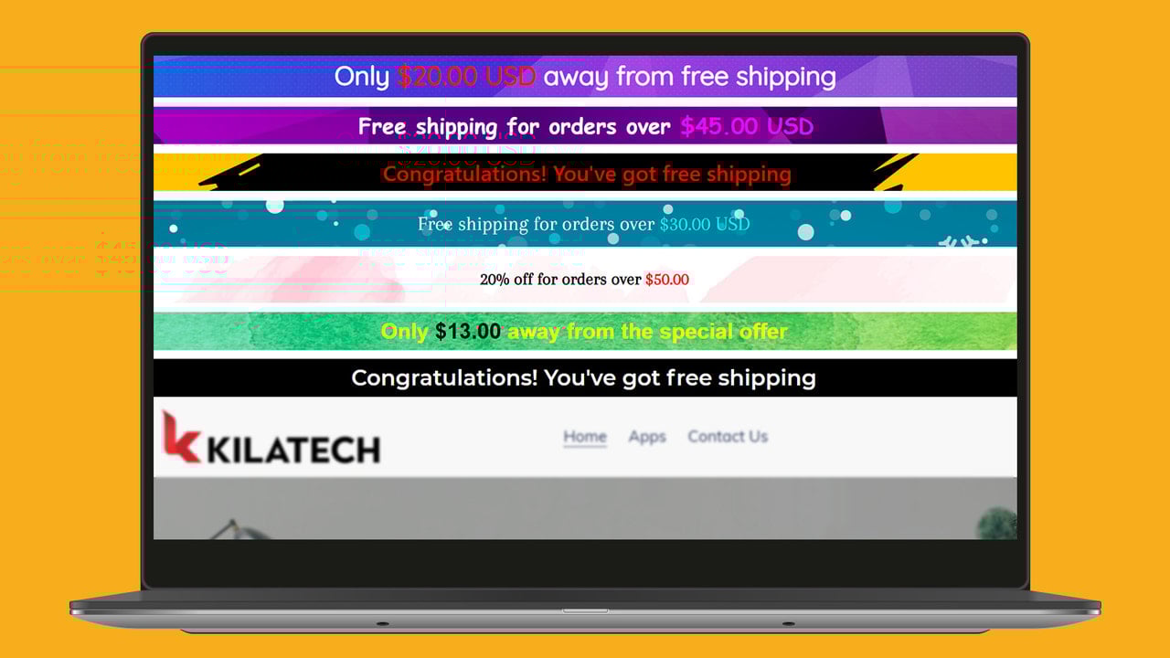 KILATECH Free Shipping Bar
