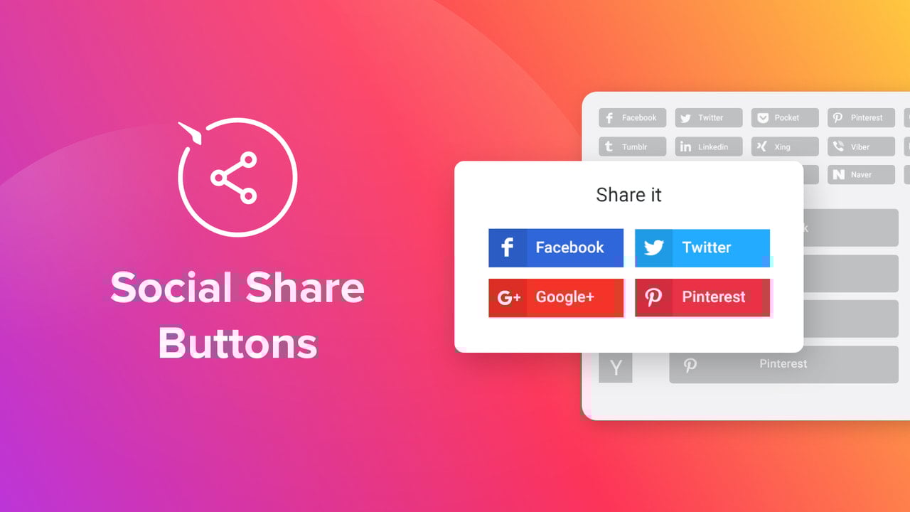 Elfsight Social Share Buttons