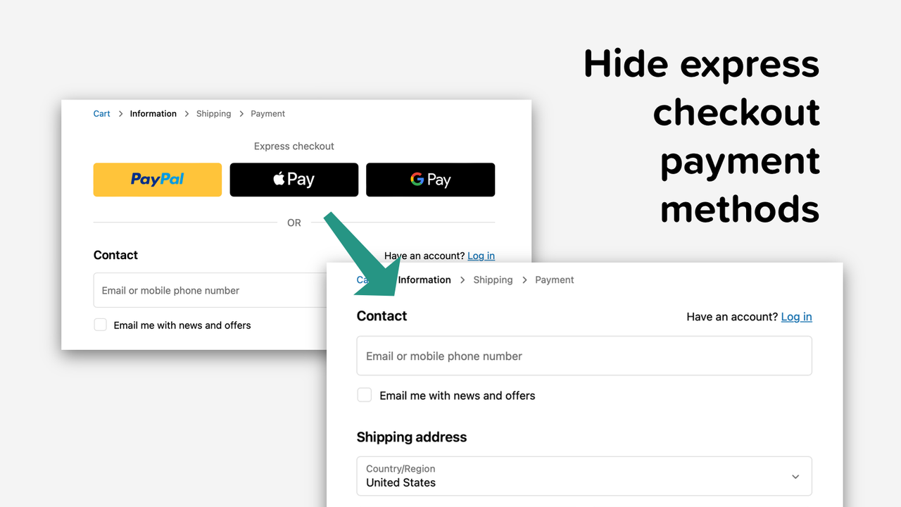 Yagi Express Payment Hider
