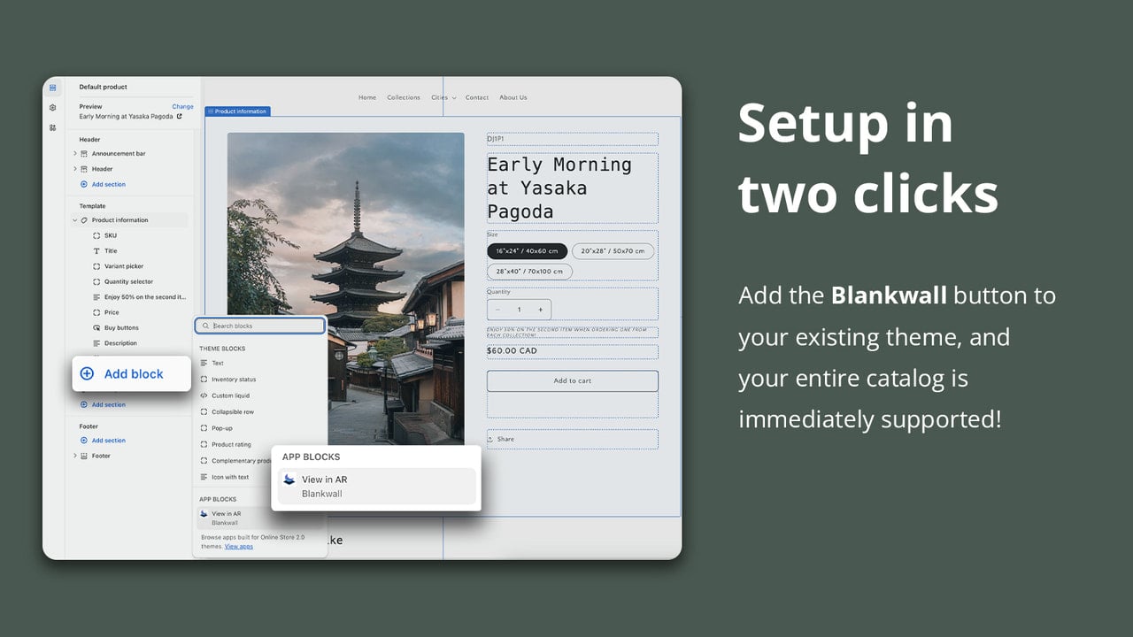 Set up steps