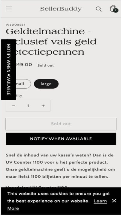 Notify button