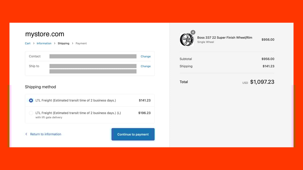 Shipping Methods