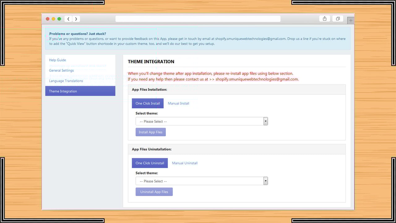 Theme Integration