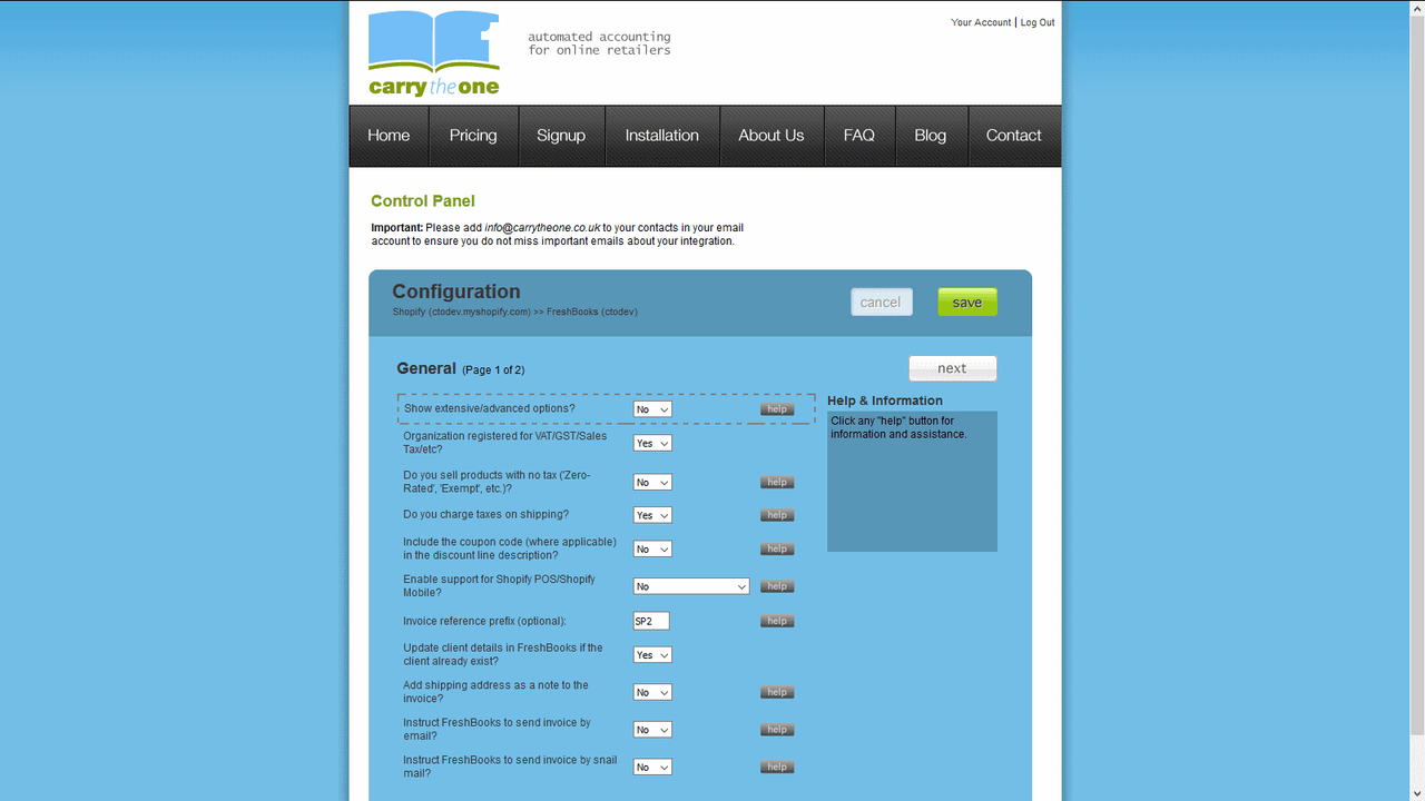 FreshBooks Link by CarryTheOne