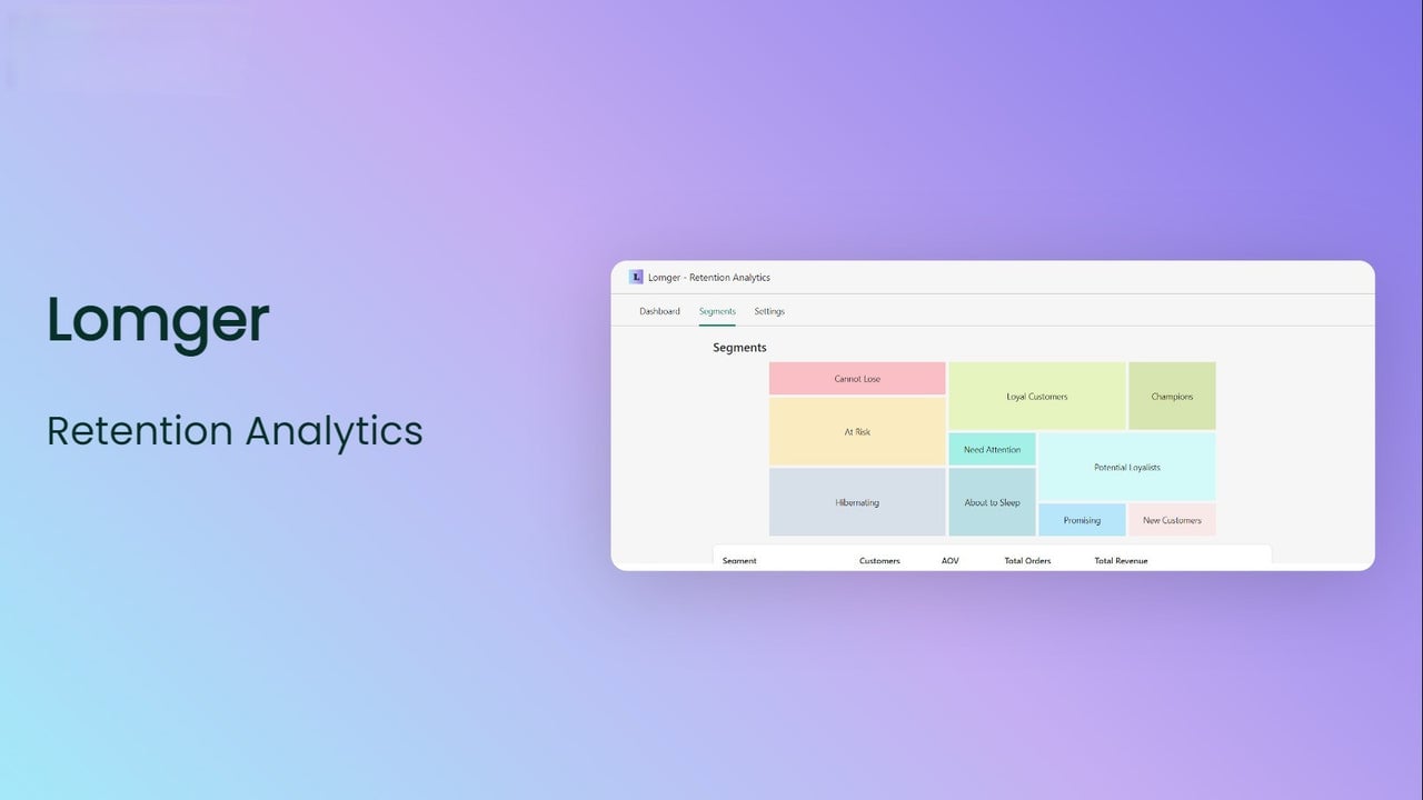 Lomger ‑ Analytics, RFM, LTV