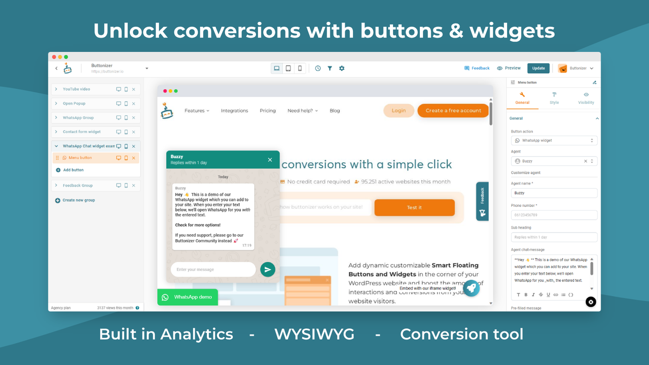 Buttonizer: Buttons & Widgets