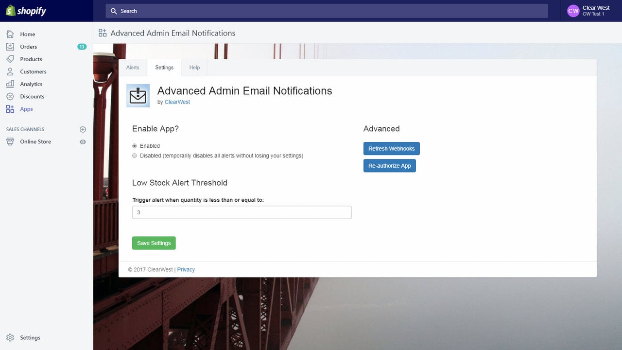 Admin screenshot 3