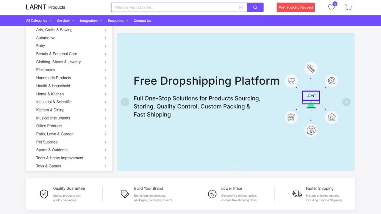 LARNT: Branding & Dropshipping