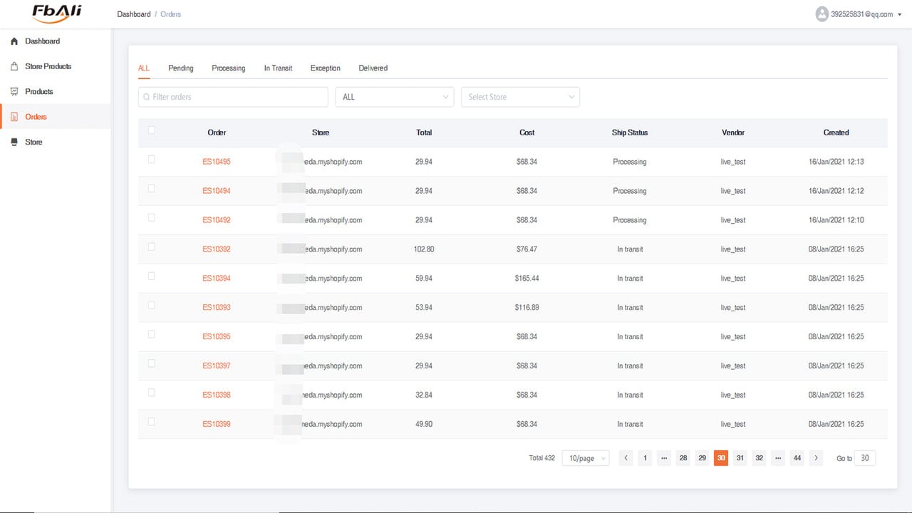 orders management