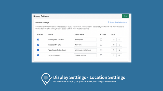 GeoStock Inventory By Location
