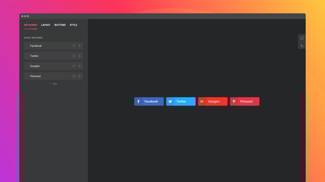 Elfsight Social Share Buttons