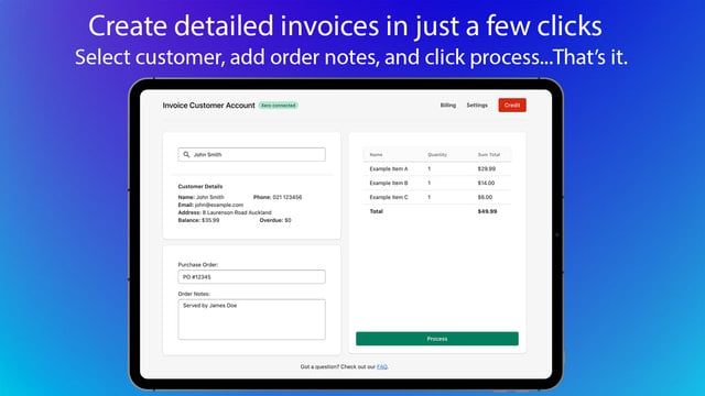 On‑Account Sales with Xero