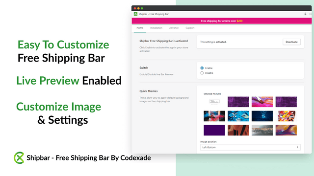 Shipbar ‑ Free Shipping Bar