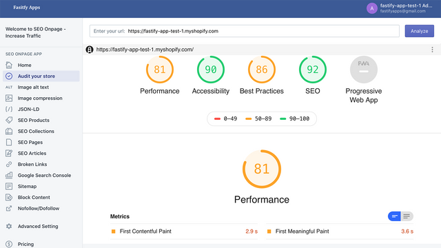 Fastify: SEO Onpage