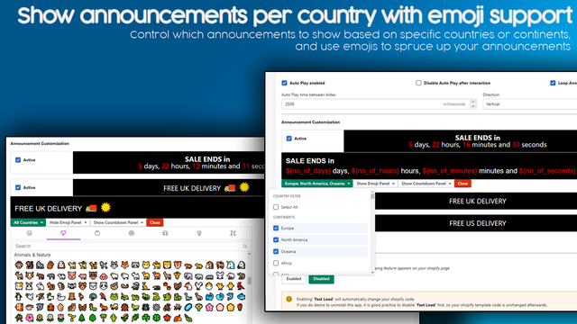 Dynamic Announcement Bar