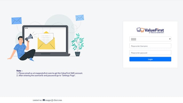 ValueFirst SMS App