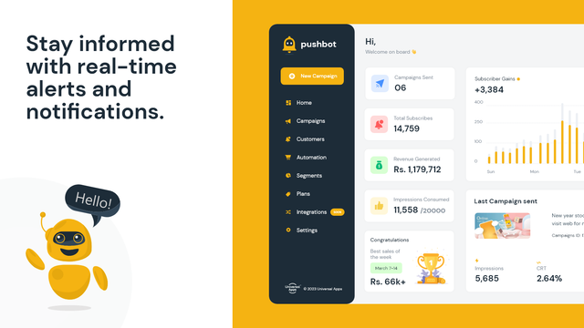 PushBot: Web Push Notification