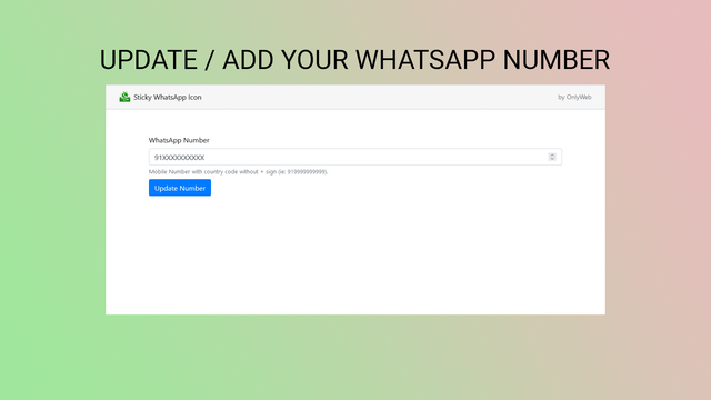 OnlyWeb WhatsApp Inquiry Icon