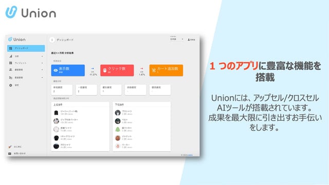 Union ‑ レコメンデーション
