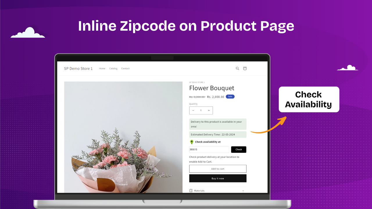 Inline Zipcode on Product Page for Better Visiblity