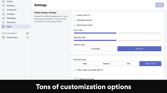 AMP | Product Descriptions