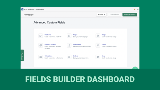 ACF: Metafields Custom Fields