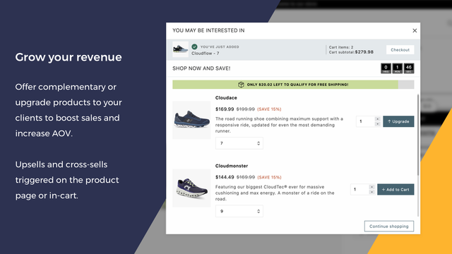 Upsell Hero • Cart Upsell