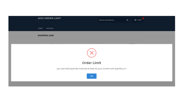 AOD ‑ Order Limits (Min‑Max)
