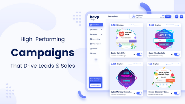 Bevy Design ‑ Animated Pop Ups