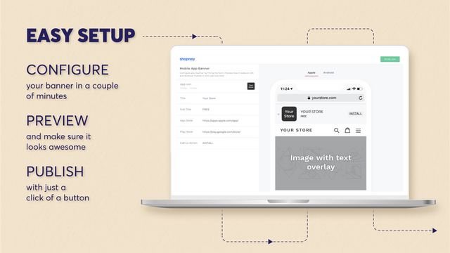 Mobile App Banner ‑ Shopney