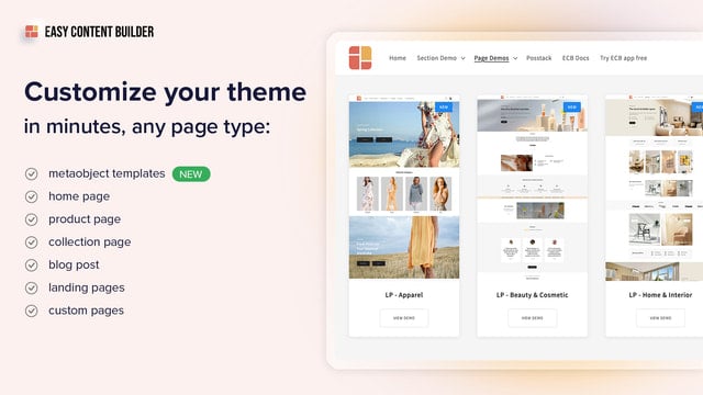 Posstack Easy Content Builder