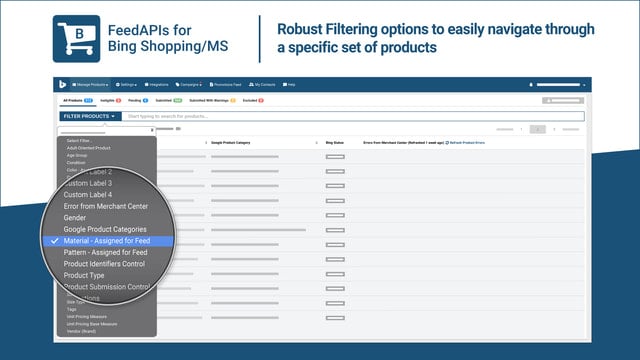 FeedAPIs For Bing Shopping /MS