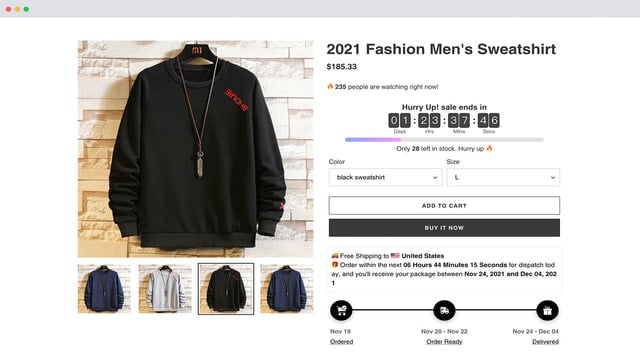 GS: Estimated Delivery Date