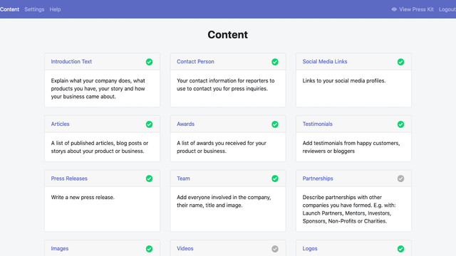 Pressify: Press Kit Builder